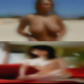 Riding with naked girls