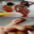 Horny girls eating